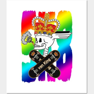 van King - King Royal Skull Colors - The Streets Are My Kingdom Posters and Art